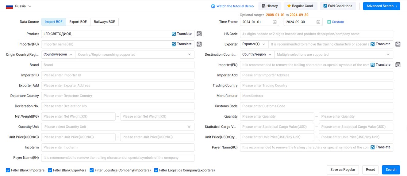 import export data,russian import export data,tendata import export data